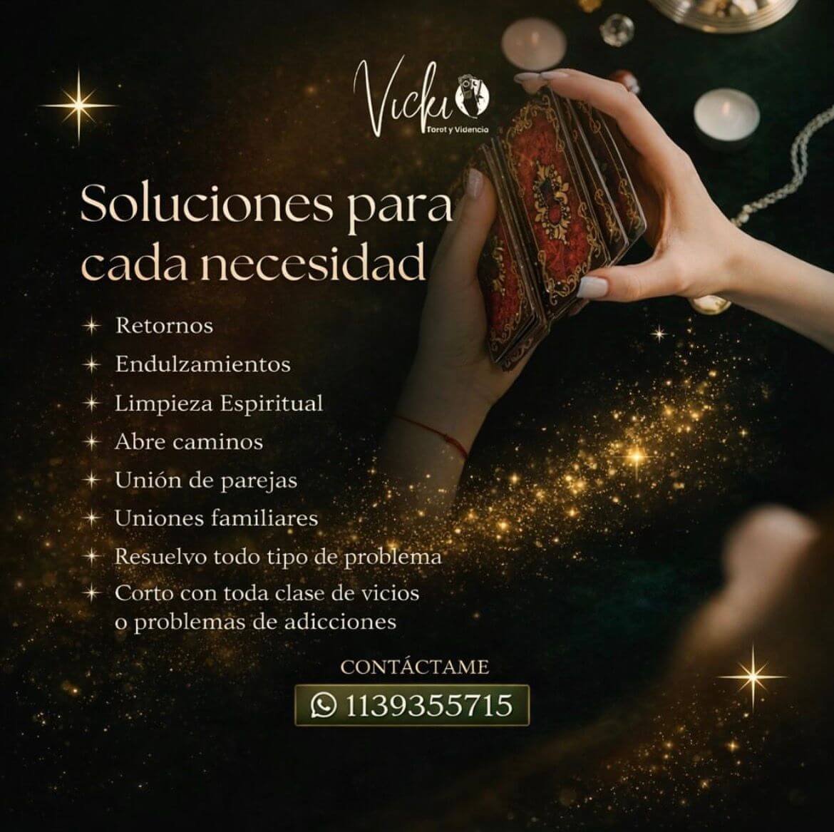 Angeóloga Vicki — Trabajos espirituales y amarres